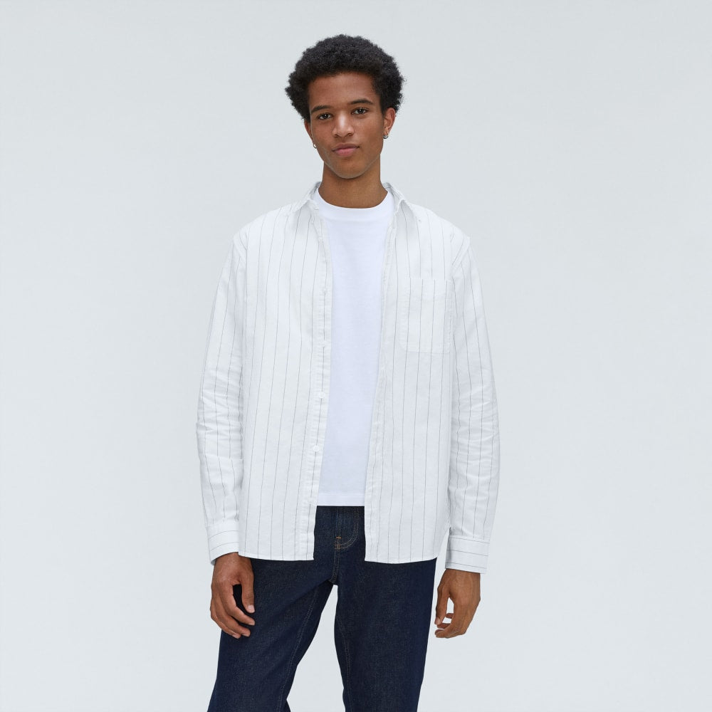 The Standard Fit Japanese Oxford Shirt | Uniform | Optic White / Black | Standard