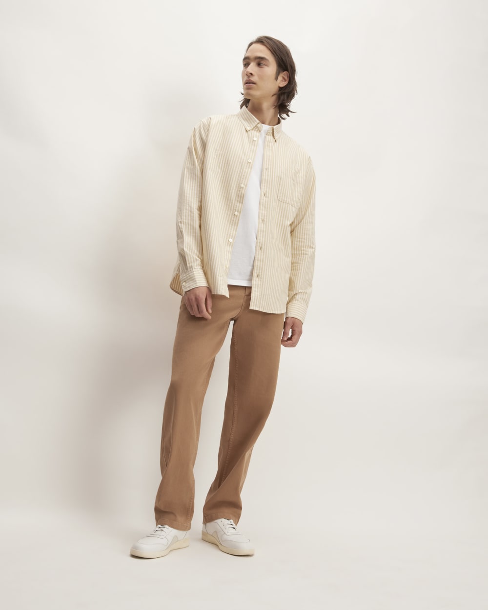 The Classic Oxford Shirt | Bone / Honey | Tall - Image 3
