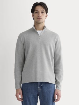 The No-Sweat Quarter-Zip |  Heathered Grey