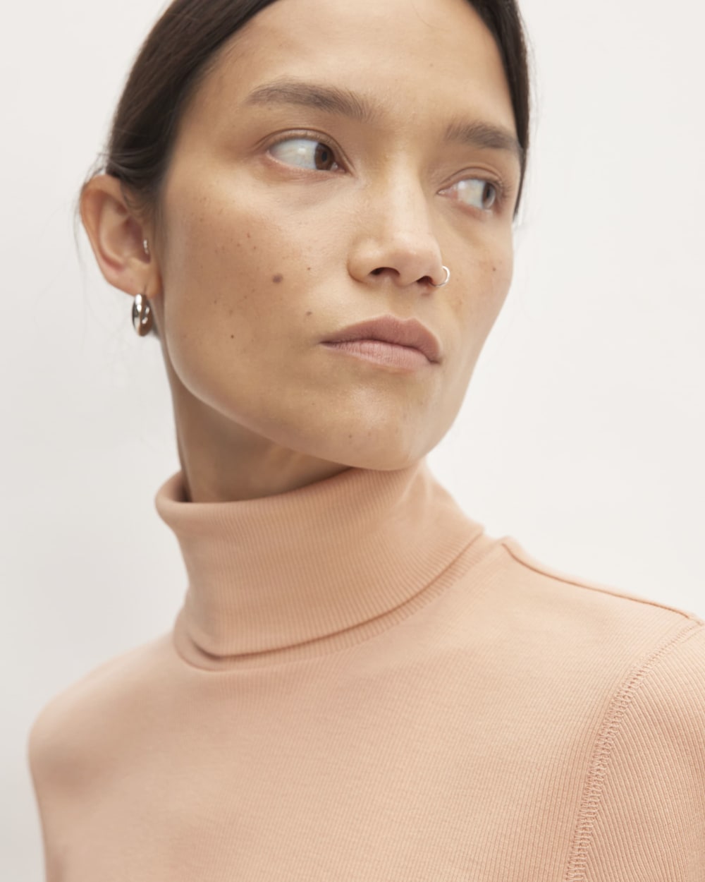The Luxe Rib Turtleneck | Blush Pink - Image 3